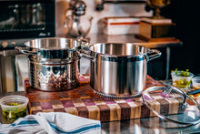 Load image into Gallery viewer, FRESHAIR™ RAPID BOIL 8 QT. STAINLESS STEEL MULTI-POT/STEAMER, TIME-AND-ENERGY SAVING COOKWARE FOR GAS STOVE