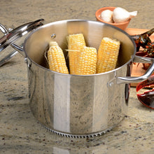 Load image into Gallery viewer, FRESHAIR™ 8 QT. STAINLESS STEEL STOCK POT, TIME-AND-ENERGY SAVING COOKWARE FOR GAS STOVE