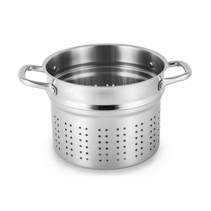 FRESHAIR™ RAPID BOIL 8 QT. STAINLESS STEEL MULTI-POT/STEAMER, TIME-AND-ENERGY SAVING COOKWARE FOR GAS STOVE