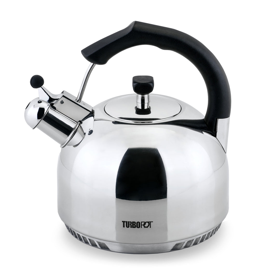 FRESHAIR™ RAPID BOIL 2.5 QT. STAINLESS STEEL TEA KETTLE, TIME-AND-ENERGY SAVING COOKWARE FOR GAS STOVE