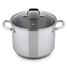 Load image into Gallery viewer, FRESHAIR™ 8 QT. STAINLESS STEEL STOCK POT, TIME-AND-ENERGY SAVING COOKWARE FOR GAS STOVE